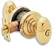 Baldwin 5225.003.ENTR Egg Knob Keyed Entry Set, Lifetime Polished Brass