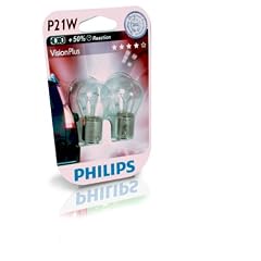 Philips 12498VPB2 VisionPlus P21W Signallampe 12498VPB2, 2er Blister