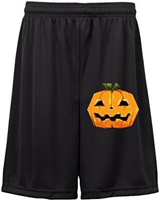 A11 Halloween Pumpkin Head Jack-O-Lantern Fashion Shorts Pants For man black