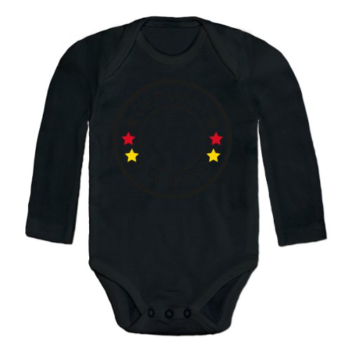 EM Logo Deutschland Trikot Fan Baby Body langarm by Shirtcity