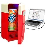 Red USB Desk Fridge for PC , Laptop , Netbook, Apple Macbook , iMac...Dual Functionality...Cooling & Warming Capabilities