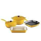 Le Creuset Classic Enameled Cast-Iron 6-Piece Cookware Set, Dijon Le Creuset Classic Enameled Cast-Iron 6-Piece Cookware Set, Dijon