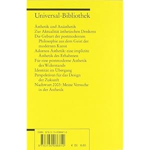 Ästhetisches Denken (Reclams Universal-Bibliothek)