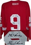 Gordie Howe Autographed Detroit Red Wings Official CCM Jersey with Mr Hockey Inscription
