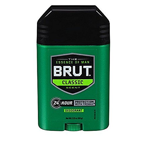 Brut By Faberge For Men. Pack 3 Deodorant Stick With Trimax 2.25 Oz.