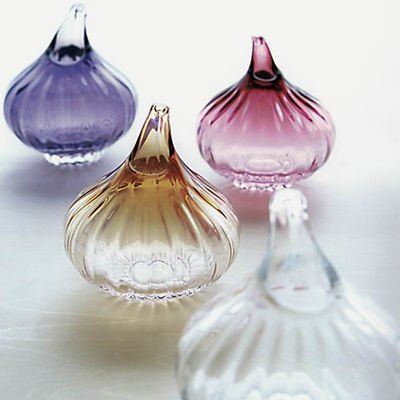 あづみ野ガラス　工房作品　たまねぎ　クリア