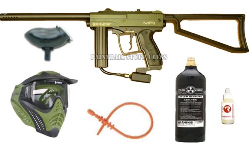 Paintball Spyder MR1 GREEN SUPER Set