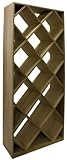 Solid Diamond Bin Wine Rack - Mahogany (Unfinished Mahogany) (75