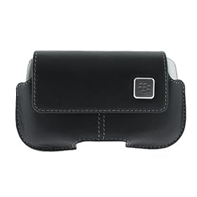 OEM Original Black Horizontal Leather Pouch Carrying Case for Blackberry 8900 Curve Smartphone