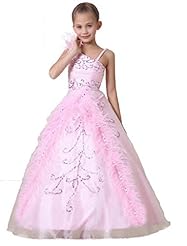 Girls One Shoulder Crystal Pageant Dress/Party Dress 