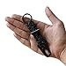 Sportsun Paracord Survival Keychain, 550lbs Strength Test Ultralight for Backpacking & Camping, Color Black
