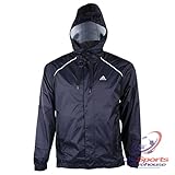 Adidas T8 Mens Hooded Climalite Wind & Waterproof Cycling Jacket Navy rrp£80