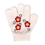 Gold Medal Girls Floral Print Grip Stretch Gloves 4-12