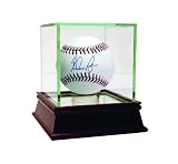 Texas Rangers Pitcher Nolan Ryan Autographed MLB Baseball In Glass Display Case