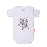 Silly Souls True Love Bodysuit, White/Silver