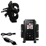 Samsung YP-S5 Auto Vent Holder with Car Charger - Uses Gomadic TipExchange
