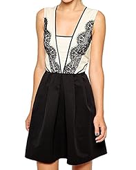 Sexy Lace Pleated Skater Dress/Mini Dress 