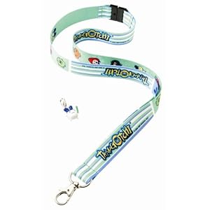 Tamagotchi Connection V 4.5 Tamagotchi Lanyard -TamaLeash Mint Green Stripes Lanyard and Mimitchi by 