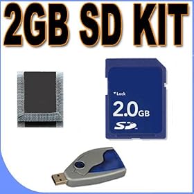 2GB SD Memory Card Secure Digital BigVALUEInc Accessory Saver Bundle for Pentax Cameras