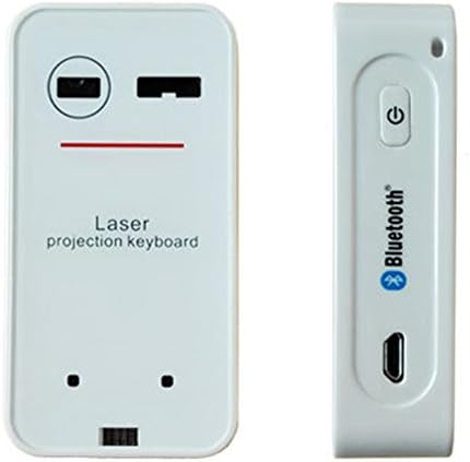 ShineeE Virtual Projected Laser Bluetooth Keyboard for Phone PC Tablet Laptop White