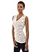 PattyBoutik Women's Cowl Neck Button Sleeveless Top