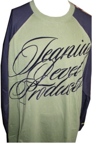 Akademiks Jeanius Level Products Long Sleeved Mens Tee Shirt (FREE Priority Mail Shipping)
