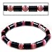Magmetic Hematite Bracelet with Pink Cat's Eye - 7.5