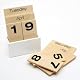 Wooden Perpetual Shuffle Calendar