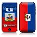 Haiti Flag Design Protector Skin Decal Sticker for Apple 3G iPhone / iPhone 3GS 3G S