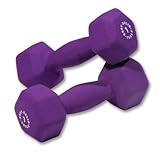 Pair of 7lb. Neoprene Dumbbells - Purple