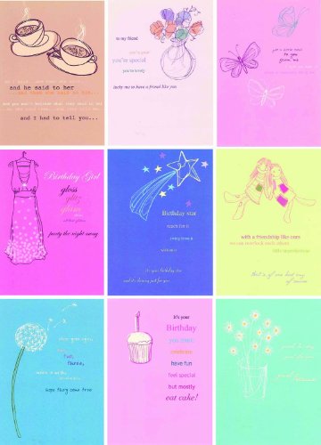 Designer Pack of General Birthday Greeting Cards