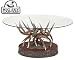Big Sky Carvers Whitetail Deer Glass Table