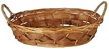 Wald Imports 17-1/2-Inch Oval Willow Tray