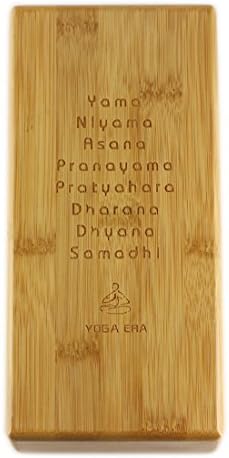Yoga Era Hurable Hollow Bamboo Yoga Brick Block Stretch Aid Health Fitness Exercise Pilates 9 X 4.3 X 2.75 Inch High Quality（2pcs）(Including Beautiful Gift Wrapping)