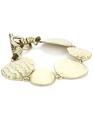 Kenneth Cole New York Gold-Tone Circle Disk Toggle Bracelet