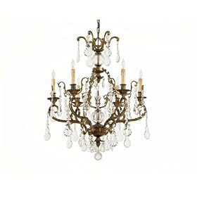 Metropolitan Metropolitan Six-Light Bohemian Crystal Chandelier by Metrolpolitan Lighting