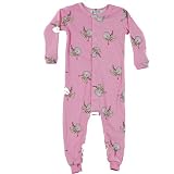 Baby Infant Clothes Sleepwear Pajamas PINK SNOWMAN Holiday AT HOME Girls 12-24M
