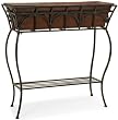 Rectangular Planter With Stand, 32"Hx30"W, BROWN