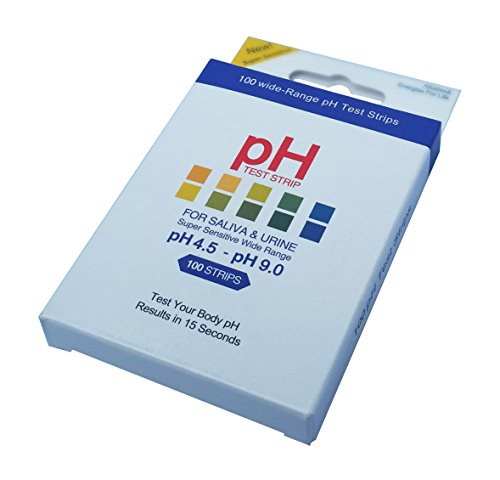 Ph Test Strips for Urine or Salive, Accurate Measurement of Your Body's Ph in 15 Seconds or Less, 100 Ct Per Box, Perfect for Travel, the Perfect Way to Measure Your Ph and Monitor Health of Your Body