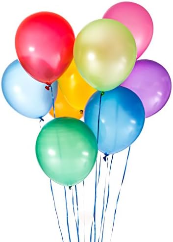 144 12" Latex Balloons in 10 Metallic Colors