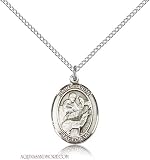 St. Jason Medium Sterling Silver Medal