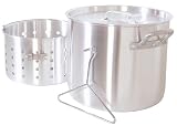 Masterbuilt 40PBL 40-Quart Aluminum Stock Pot for Frying and Boiling