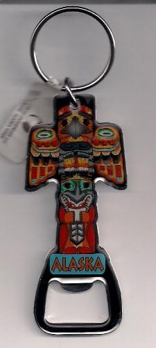 Alaskan Totem Bottle Opener Keychain