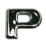 Zoom Produkt-Bild: Aufkleber Chrome-Buchstabe "P"