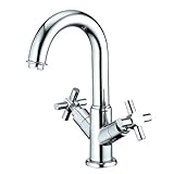 Kingston Brass KS8451JX Two Handle 4 in. Centerset Lavatory Faucet with Push-Up & Optional Deck Plat