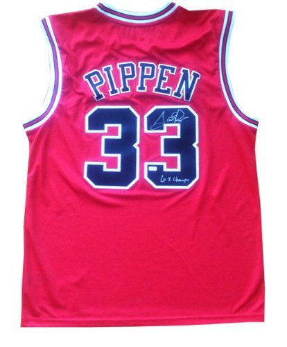 Signed Scottie Pippen Chicago Bulls Jersey 6x CHAMPS Mounted COA Pippen played along side Michael Jordan and won 6 NBA titles and was inducted into the NBA Hall of Fame. Also named one of the NBA's top 50 players of all time. Jersey comes with Mounted Memories hologram # and COA, verified on their website. Mounted Memories is one of the countries top memorabilia companies and conducted the si