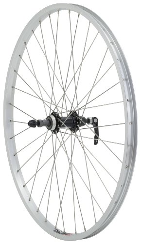 Avenir 32H Alloy QR 26 Inch x 1.5 Inch 7spd Freewheel Silver/Black Wheel (Rear)