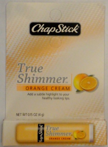 Chapstick True Shimmer, Orange Cream, 0.15-ounce (4g) Sticks (Pack of 6)