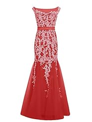 Applique Lace Mermaid Mother-of-the-Bride Dress/Prom Dress/Wedding Dress 