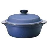 Denby Blue Jetty Navy and Cornflower Round Casserole 2.3-L.